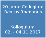 20 Jahre  Collegium Beatus Rhenanus
